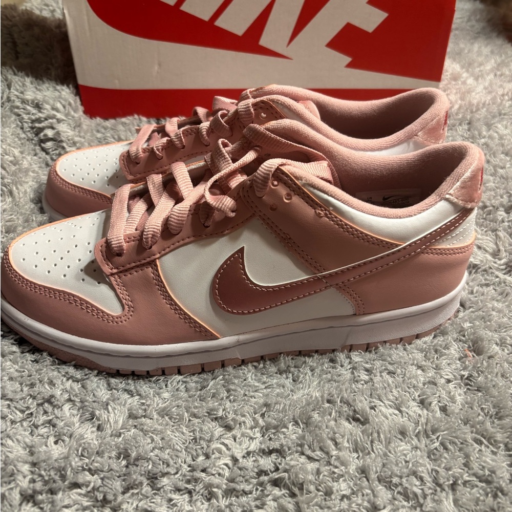 Nike Pink and White Athletic Shoes